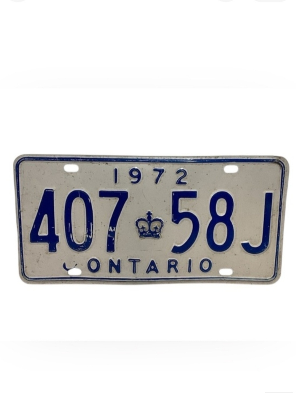💚 Vintage 1972 Ontario License Plate